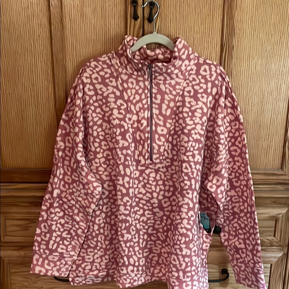 LuLaRoe Pink Leopard Print Persistent Sweatshirt